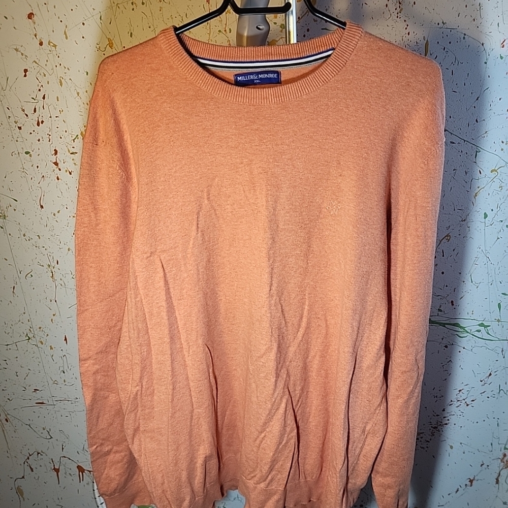 Miller & Monroe Men Salmon Pink Sweater Size 2XL